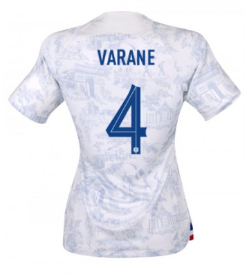 France Raphael Varane #4 Replica Away Stadium Shirt for Women World Cup 2022 Short Sleeve